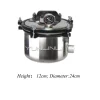 8L Sterilization Autoclave Pot Stainless Steel Portable Pressure Steam Sterilizer Pot Surgical Medical With Anti-Dry XFS-260