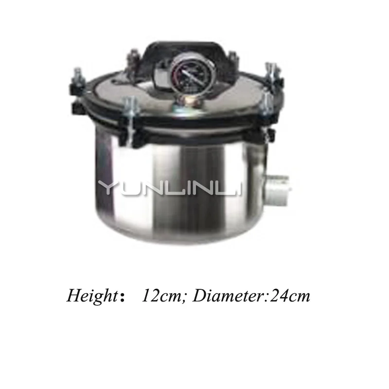 8L Sterilization Autoclave Pot Stainless Steel Portable Pressure Steam Sterilizer Pot Surgical Medical With Anti-Dry Xfs-260 8L Sterilization Autoclave Pot Stainless Steel Portable Pressure Steam Sterilizer Pot Surgical Medical With Anti-Dry Xfs-260