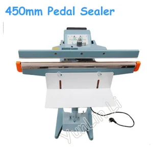 450mm Plastic Bag Sealer Foot Pedal Impulse Heat Sealing Machine 17 Inch Pedal Sealer Model 450 450mm Plastic Bag Sealer Foot Pedal Impulse Heat Sealing Machine 17 Inch Pedal Sealer Model 450