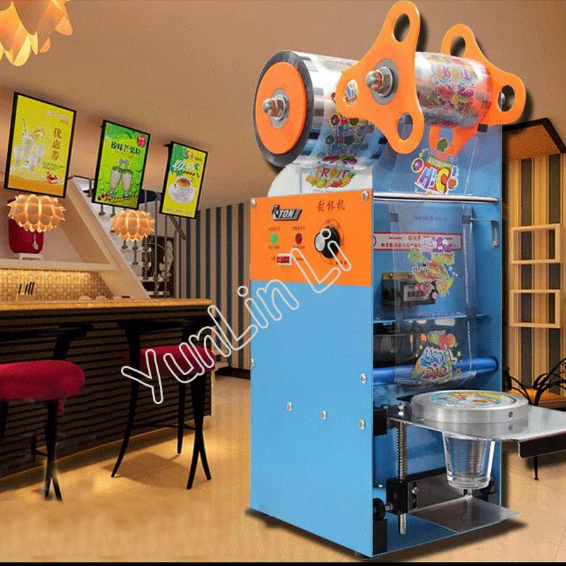 Plastic Cup Sealing Machine Milk Tea Packing Sealer For Standard Cup With Counting Function Et-D9 Plastic Cup Sealing Machine Milk Tea Packing Sealer For Standard Cup With Counting Function Et-D9