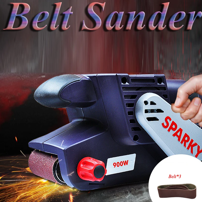76*533Mm Belt Sander 220V Handheld Polishing Machine Portable Flat Sanding Machine Sanding Machine Woodworking Power Tools 76*533Mm Belt Sander 220V Handheld Polishing Machine Portable Flat Sanding Machine Sanding Machine Woodworking Power Tools