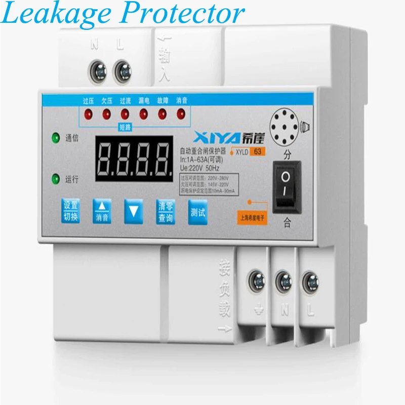Leakage Protector Automatic Reclosing Limit Current Lightning Protection Switch Photovoltaic Breaker Xyld63 Leakage Protector Automatic Reclosing Limit Current Lightning Protection Switch Photovoltaic Breaker Xyld63