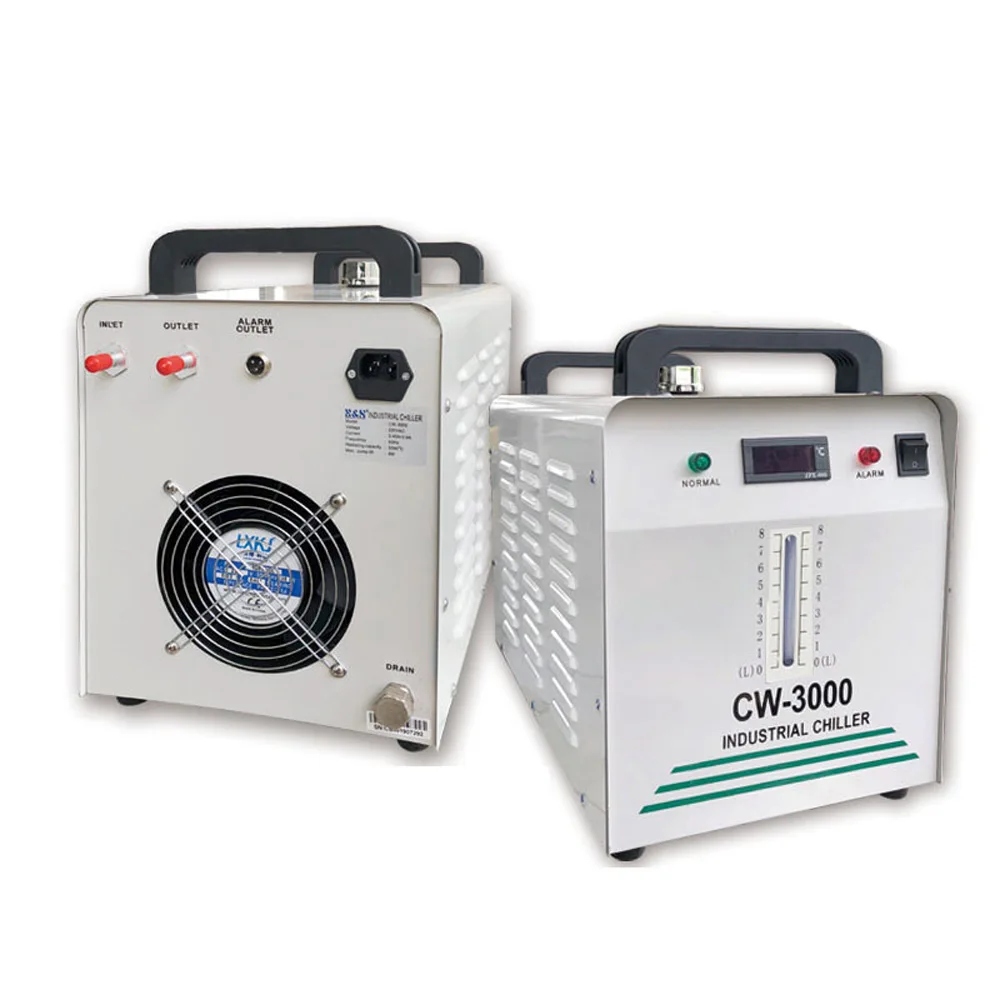 Industrial Water Cooler Water Chiller Cw-3000 For Co2 Laser Cutter 50W/60W/80W/100W – 150W Industrial Water Cooler Water Chiller Cw-3000 For Co2 Laser Cutter 50W/60W/80W/100W – 150W