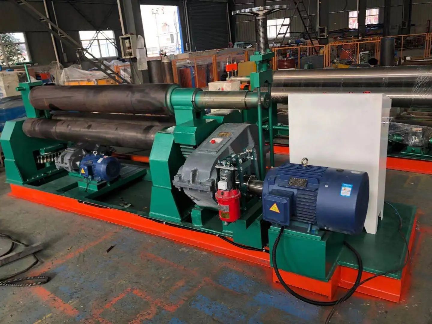 Automatic Mechanical Three Roll Metal Tube Bending Rolling Forming Machine Automatic Mechanical Three Roll Metal Tube Bending Rolling Forming Machine