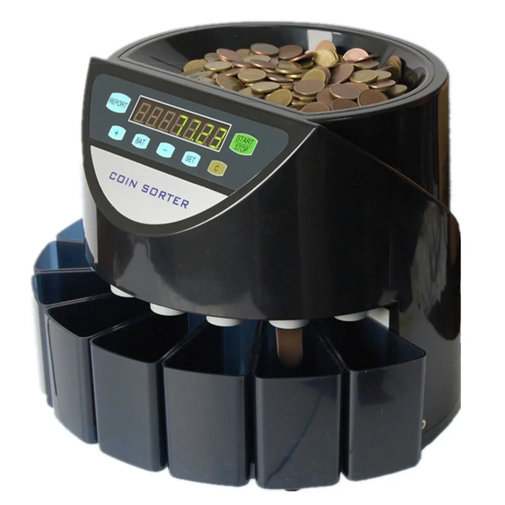Mixed Coin Value Sorter Euro Coin Counter For European Market Coins Counting Machine With 8 Money Tube – Thai Baht Mixed Coin Value Sorter Euro Coin Counter For European Market Coins Counting Machine With 8 Money Tube – Thai Baht