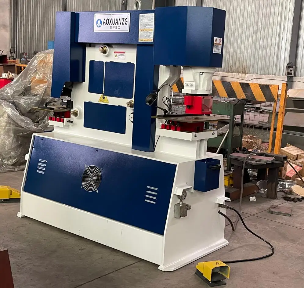 Q35Y-25 Ironworker Shearing And Punching Machine Q35Y Hydraulic Iron Worker Q35Y-25 Ironworker Shearing And Punching Machine Q35Y Hydraulic Iron Worker