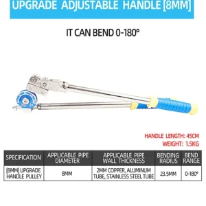 8-22mm Manual Pipe Bender Multifunction stainless steel Copper Tube Bending Machine Lever Type Heavy Duty Tubing Bending Tools – 16MM