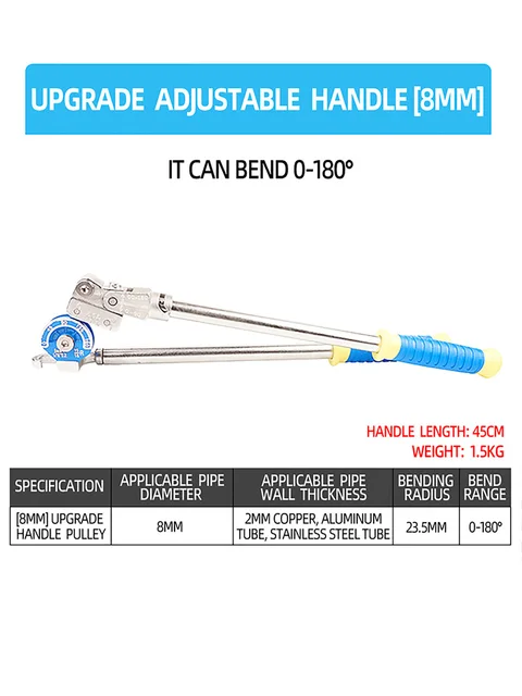 8-22Mm Manual Pipe Bender Multifunction Stainless Steel Copper Tube Bending Machine Lever Type Heavy Duty Tubing Bending Tools – 20Mm 8-22Mm Manual Pipe Bender Multifunction Stainless Steel Copper Tube Bending Machine Lever Type Heavy Duty Tubing Bending Tools – 20Mm