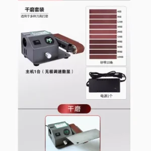 Flowing Water-Cooled Knife Sharpening Machine Automatic Electric Belt Grinding Machine Scissor Sharpener Belt Sanding Machine – Stepless speed