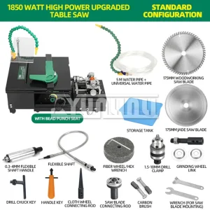 220V Multifunction Grinding Polishing Machine Mini Table Saw Jade Engraving Machine Portable Jade Cutting Machine Stone Polisher – package 5