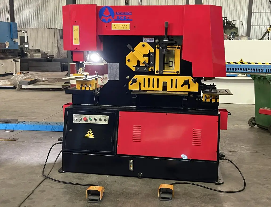 Metal Iron Worker, Machine Dual Cylinder Cnc Hydraulic Ironworker For Sale Metal Iron Worker, Machine Dual Cylinder Cnc Hydraulic Ironworker For Sale