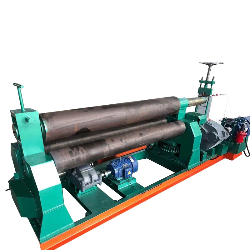3 Roller Semi-Automatic Rolling Bending Machine For Aluminium Plate And Stainless Steel Sheet 3 Roller Semi-Automatic Rolling Bending Machine For Aluminium Plate And Stainless Steel Sheet