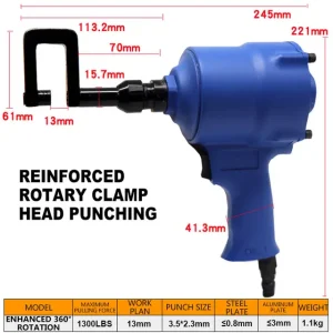 Pneumatic partition keel gun 360-degree rotating light steel keel pliers riveting pliers punching pliers rivet-free pliers – Light Blue Pneumatic partition keel gun 360-degree rotating light steel keel pliers riveting pliers punching pliers rivet-free pliers – Light Blue