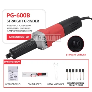 PG-600B High Efficiency 6mm Electric Grinding Stone Engraving Machine 550w Hand-Held Metal Sander Stone Carving Machine – PACKAGE B