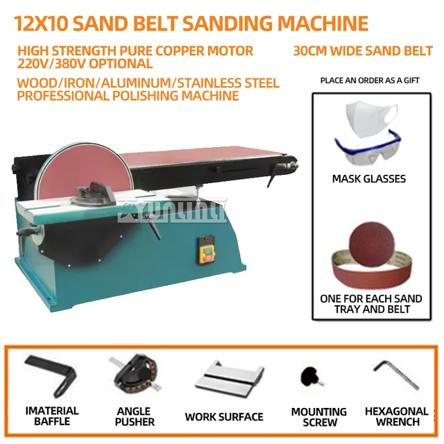 3000W Abrasive Belt Sanding Machine Woodworking Metal Electric Vertical And Horizontal Grinding Machine Sandpaper Tool – 3000W 380V 3000W Abrasive Belt Sanding Machine Woodworking Metal Electric Vertical And Horizontal Grinding Machine Sandpaper Tool – 3000W 380V
