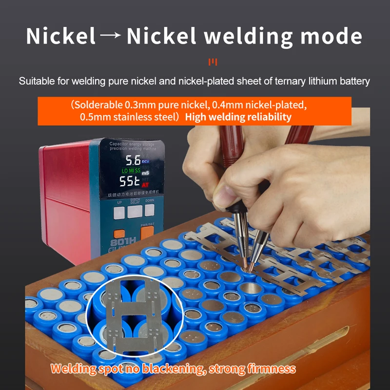 Glitter 801H Spot Welding Machine 19.8Kw 3500A Pulse Butt Welder Power Battery Aluminum Nickel Single Battery Spot Welder Glitter 801H Spot Welding Machine 19.8Kw 3500A Pulse Butt Welder Power Battery Aluminum Nickel Single Battery Spot Welder
