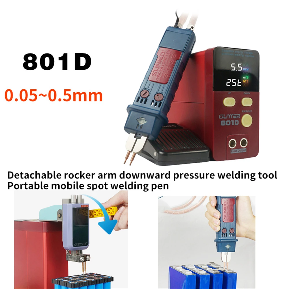 0.3Mm Pure Nickel Spot Welder 801D Battery Welding Machine On Sale For Battery Packs 0.3Mm Pure Nickel Spot Welder 801D Battery Welding Machine On Sale For Battery Packs