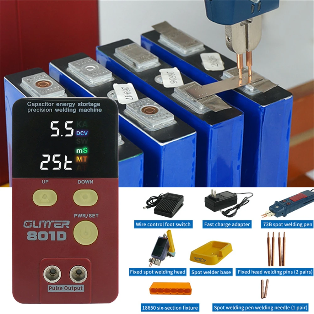 0.3Mm Pure Nickel Spot Welder 801D Battery Welding Machine On Sale For Battery Packs 0.3Mm Pure Nickel Spot Welder 801D Battery Welding Machine On Sale For Battery Packs