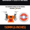 6 Inch Grinding Machine, Household Desktop 220v Industrial Polishing Machine, Knife Sharpener, Multifunctional Electric Grinder – 6 inch
