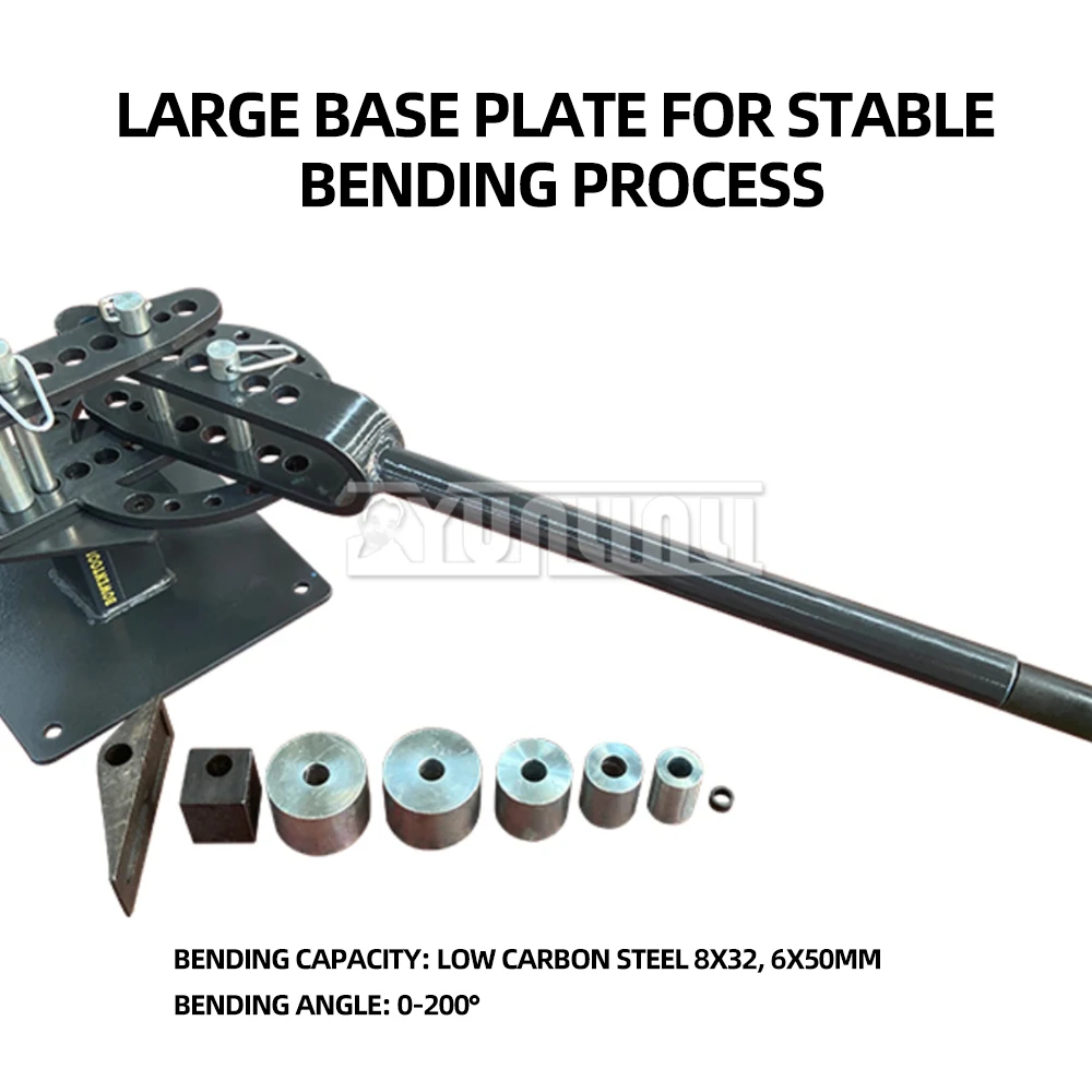 Metal Bending Machine Yp-9 Multifunctional Steel Pipe Bender With Different Radii, All Steel Body With 10 Molds Metal Bending Machine Yp-9 Multifunctional Steel Pipe Bender With Different Radii, All Steel Body With 10 Molds