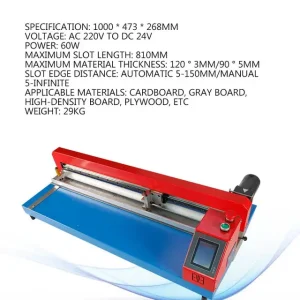 810mm Electric Grey Cardboard Slotting Machine Automatic Slotting Proofing Machine Box V-Groove Cutting Grooving Machine KC-562 – KC-810