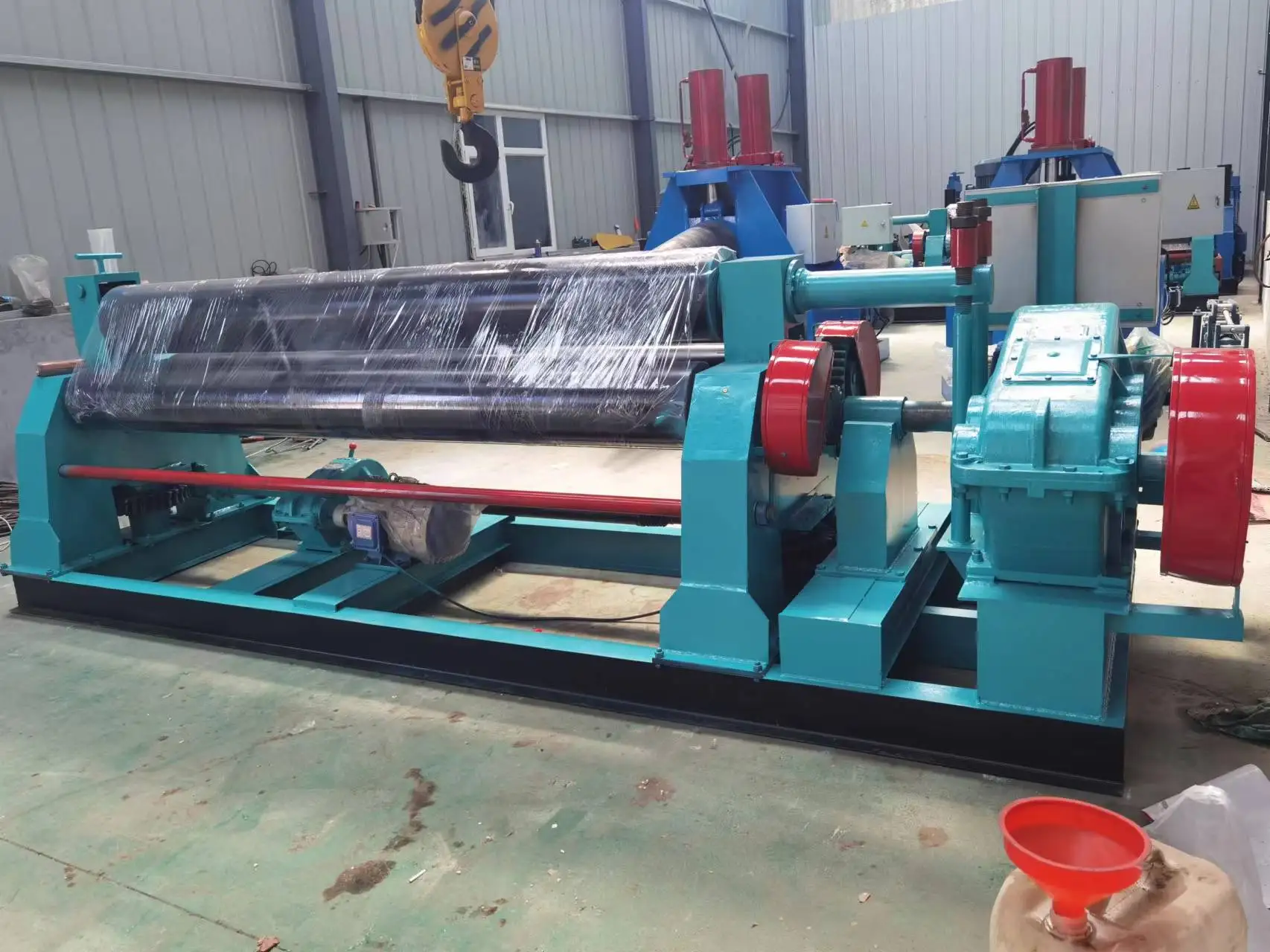 3-Roller Semi-Automatic Rolling Bending Machine With Factory Price For 6Mm Thick Carbon Steel 3-Roller Semi-Automatic Rolling Bending Machine With Factory Price For 6Mm Thick Carbon Steel