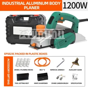 1600W Woodworking Electric Planer Multi-functional Portable Electric Planer Press Planer – EP5823C 1600W Woodworking Electric Planer Multi-functional Portable Electric Planer Press Planer – EP5823C