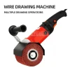 1400w Electric Metal Wire Drawing Machine Portable Polishing Machine for Wooden Stainless Steel Polishing with Grinding – with 1 grinding disc