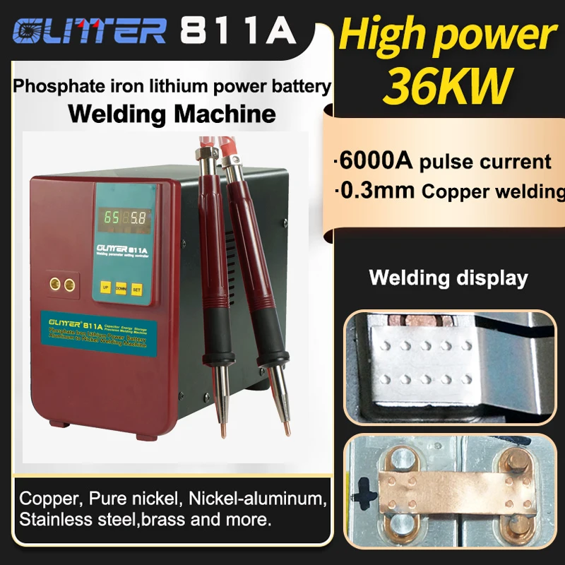 811A New 36Kw Lithium Battery Handheld Spot Welder 720J Capacitor Inverter Energy Storage 220V Pulse Weld Equipment 811A New 36Kw Lithium Battery Handheld Spot Welder 720J Capacitor Inverter Energy Storage 220V Pulse Weld Equipment