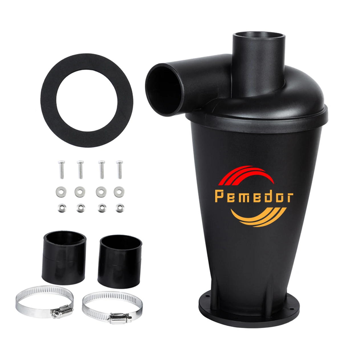 Black Dust Cyclone Diy Turbocharged Third Generation Industrial Dust Collector Canister Vacuum Home Cleaning With Flange Base Black Dust Cyclone Diy Turbocharged Third Generation Industrial Dust Collector Canister Vacuum Home Cleaning With Flange Base