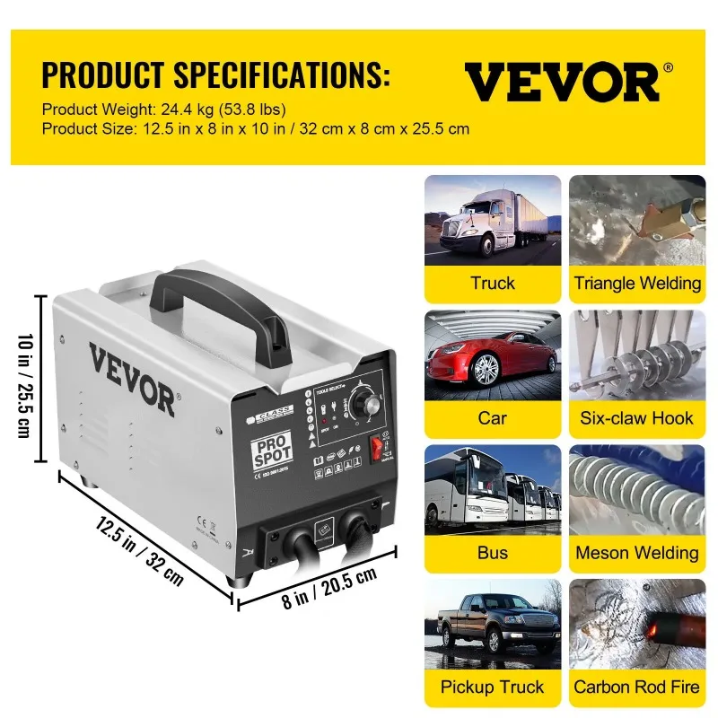 Vevor 3500A Spot Puller Dent Repair Machine Vehicle Panel Spot Puller Dent Spotter 220V 110V Multispot Bonnet Door Repair Vevor 3500A Spot Puller Dent Repair Machine Vehicle Panel Spot Puller Dent Spotter 220V 110V Multispot Bonnet Door Repair