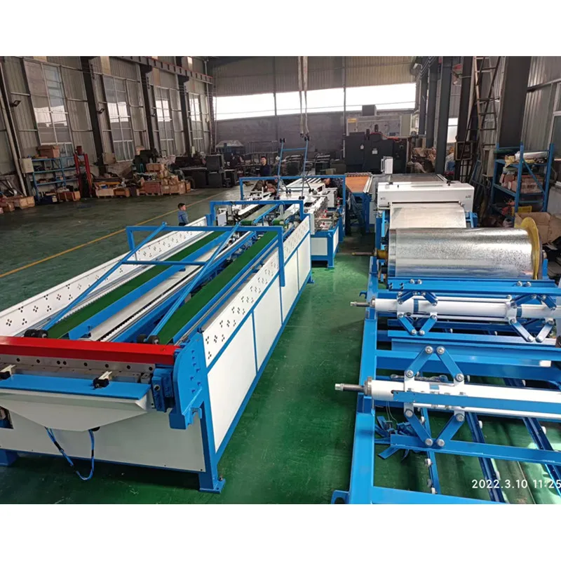 Air Duct Auto Line Machine For Hvac Tube Forming, Rectangular Ventilation Pipe Production Line 5 Air Duct Auto Line Machine For Hvac Tube Forming, Rectangular Ventilation Pipe Production Line 5