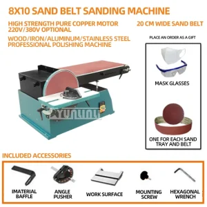 3000w Abrasive Belt Sanding Machine Woodworking Metal Electric Vertical and Horizontal Grinding Machine Sandpaper Tool – 2200w 380v 3000w Abrasive Belt Sanding Machine Woodworking Metal Electric Vertical and Horizontal Grinding Machine Sandpaper Tool – 2200w 380v