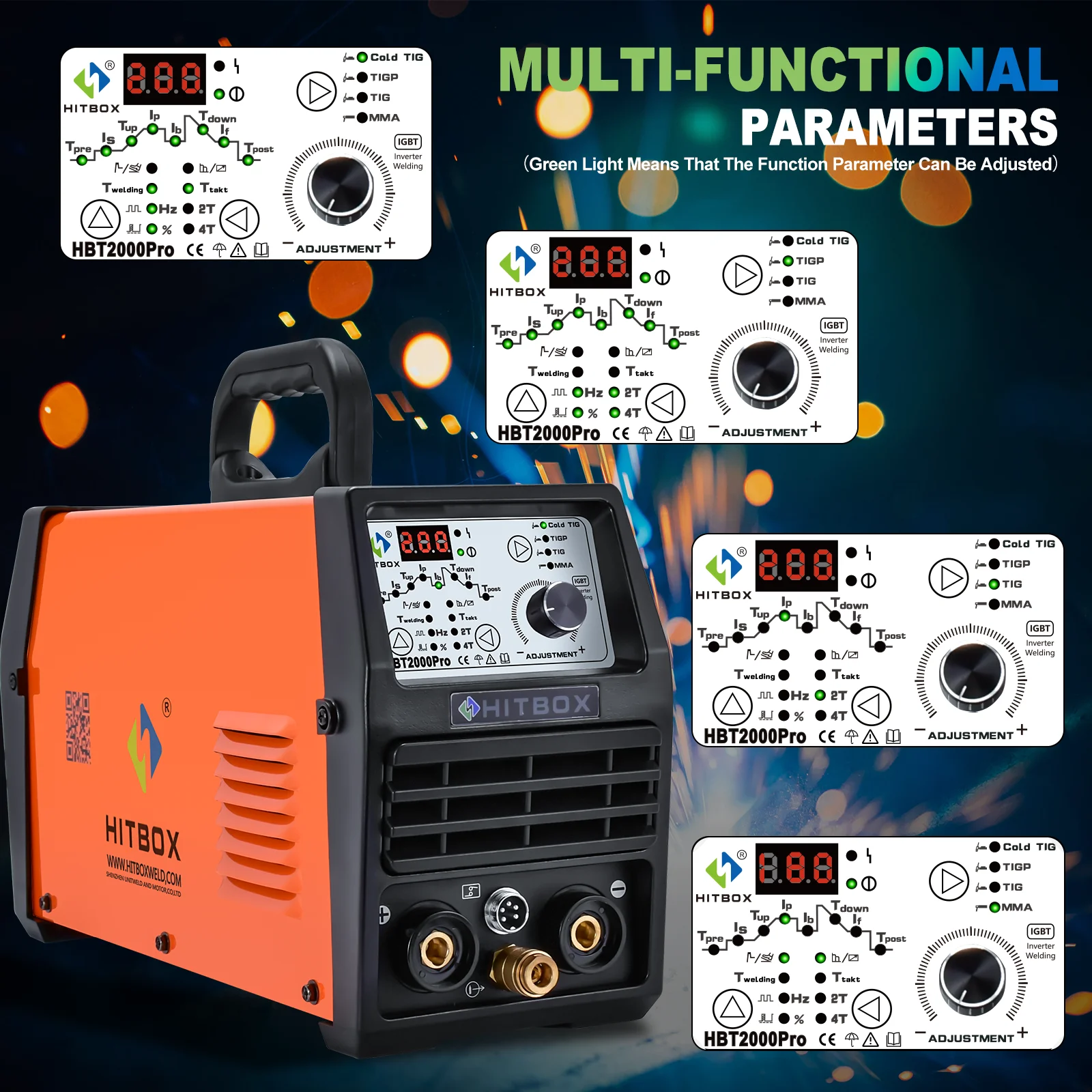 Hitbox Tig Welding Machine 4In4 Hbt2000Pro Hf Tig Spot 145A Pulse 1-900Ms Adjustment Tig Arc Stick Welder Soldadora Tig Welder Hitbox Tig Welding Machine 4In4 Hbt2000Pro Hf Tig Spot 145A Pulse 1-900Ms Adjustment Tig Arc Stick Welder Soldadora Tig Welder
