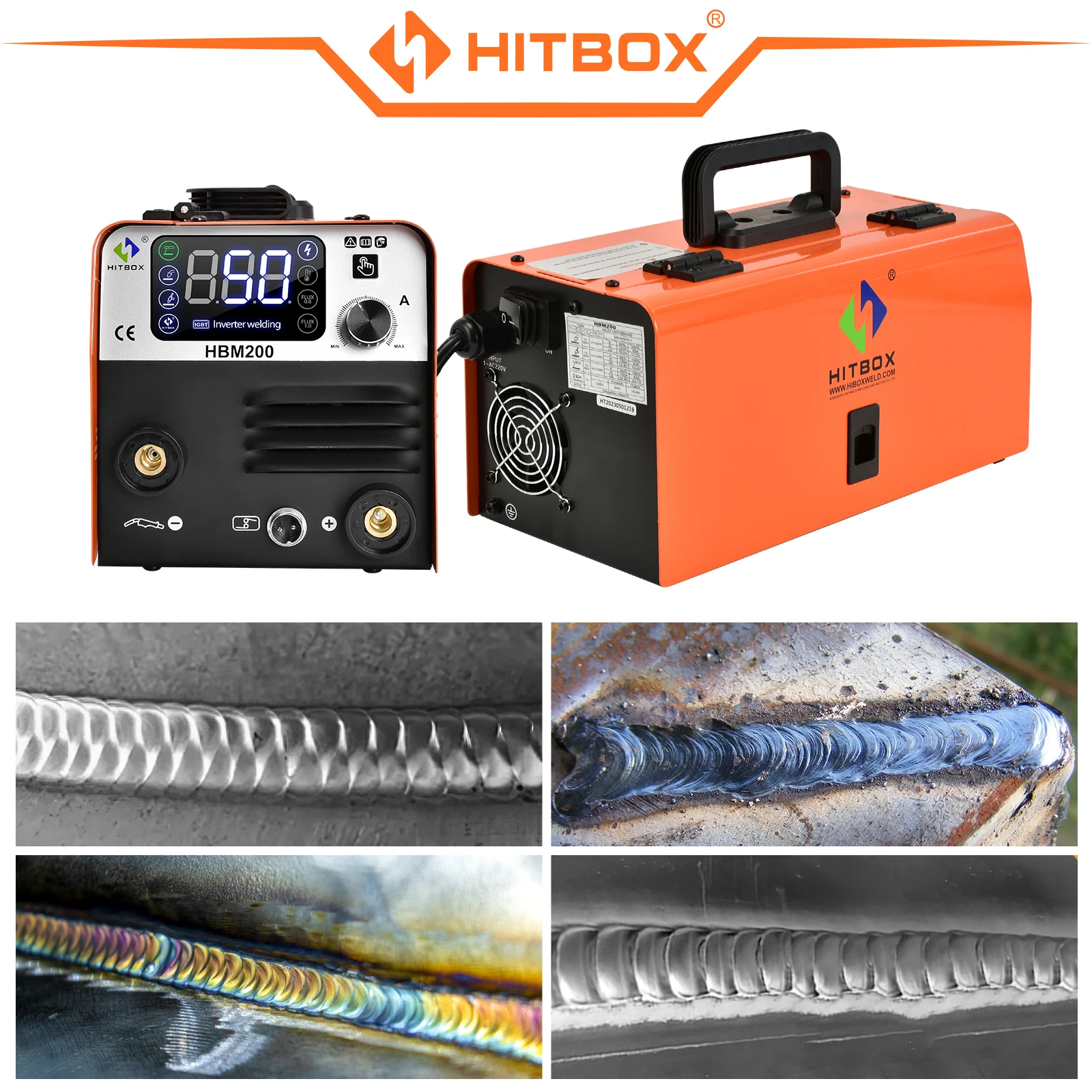 Hitbox 3 In1 Hbm200 Welding Machine Mig Semi-Automatic Without Gas Inverter Mig Gasless Mma Lift Tig Welder Hitbox 3 In1 Hbm200 Welding Machine Mig Semi-Automatic Without Gas Inverter Mig Gasless Mma Lift Tig Welder