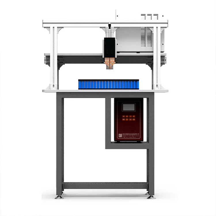 Semi Automatic Gantry Spot Welder For Battery Pack Weldling With 5000A Dc Inverter Power Supply Semi Automatic Gantry Spot Welder For Battery Pack Weldling With 5000A Dc Inverter Power Supply