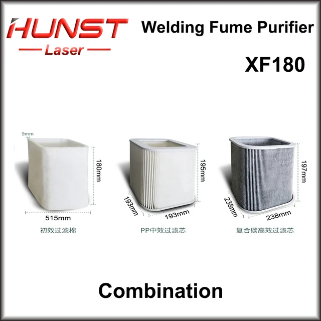 Hunst Laser Fume Extractor Filter Element For Xf180 Xf250 Soldering Smoke Fume Absorber Purifier Hepa Dust Collector – Xf180 Combination Hunst Laser Fume Extractor Filter Element For Xf180 Xf250 Soldering Smoke Fume Absorber Purifier Hepa Dust Collector – Xf180 Combination