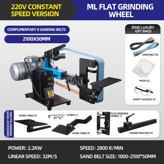 2.2Kw Vertical And Horizontal Belt Sanding Machine Industrial Knife Sharpener Metal Polisher Lathe Polishing Grinding Machine – 220V-366 2.2Kw Vertical And Horizontal Belt Sanding Machine Industrial Knife Sharpener Metal Polisher Lathe Polishing Grinding Machine – 220V-366