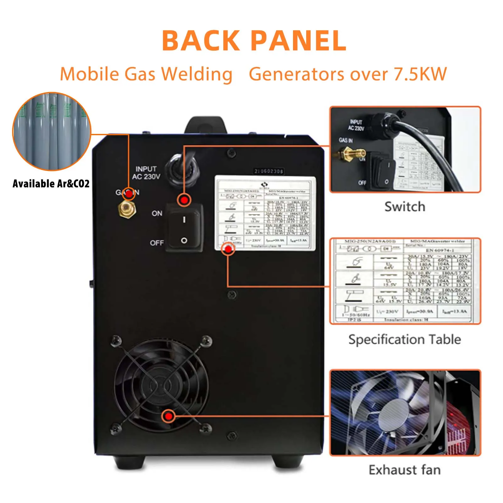 Hitbox Mig Welding Machine Mig250 Semi-Automatic Synergy 220V Tig Arc Welder Inverter Argon Co2 Multi Usage Hitbox Mig Welding Machine Mig250 Semi-Automatic Synergy 220V Tig Arc Welder Inverter Argon Co2 Multi Usage