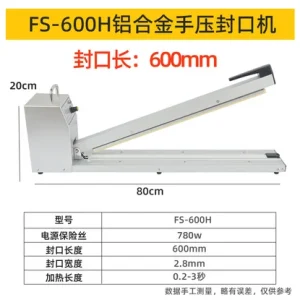 100cm PVC PUF PP Hot Film Sealing Machine Hand Pressed Plastic Film Plastic Sealing Machine Desktop Aluminum Foil Sealing Tool – 60CM 100cm PVC PUF PP Hot Film Sealing Machine Hand Pressed Plastic Film Plastic Sealing Machine Desktop Aluminum Foil Sealing Tool – 60CM