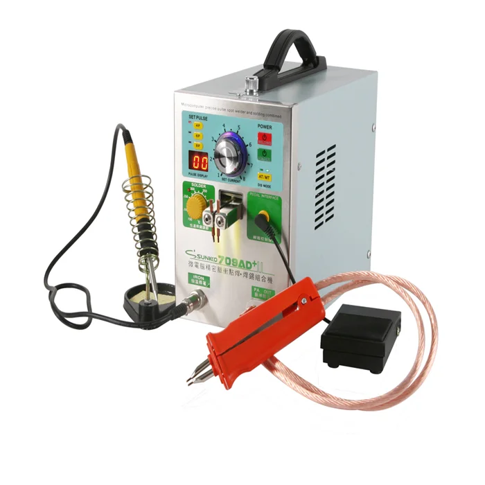 Sunkko 709Ad+ Spot Welder With Soldering Iron Spot Welding Machine For Battery Sunkko 709Ad+ Spot Welder With Soldering Iron Spot Welding Machine For Battery
