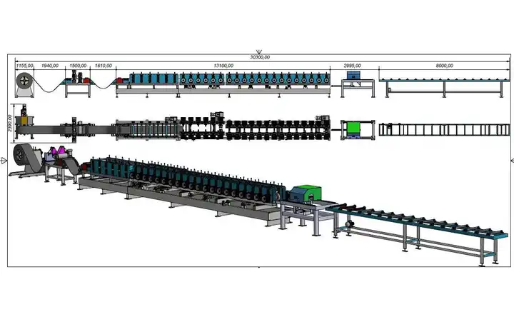 Double Shutter Profile Production Line Double Shutter Profile Production Line