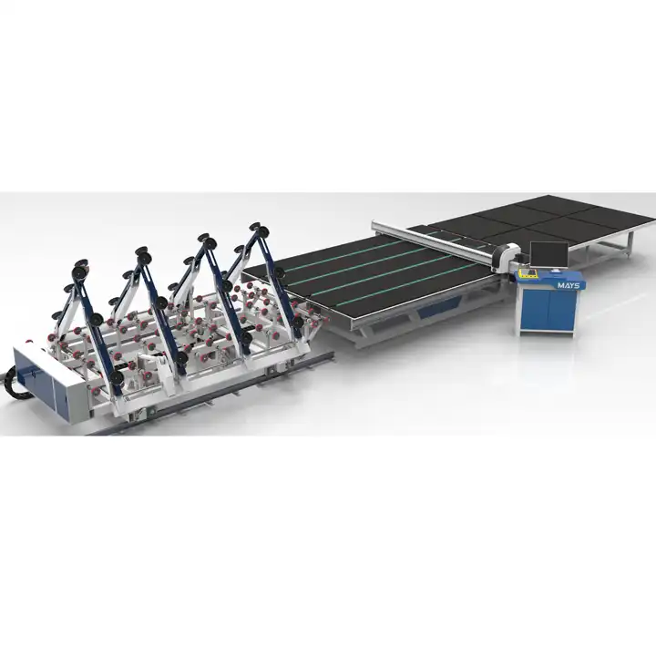 New Trend Cnc Glass Cutting Machine Production Line With Loading And Breaking Table Low-E Fonction Laser Marking Table New Trend Cnc Glass Cutting Machine Production Line With Loading And Breaking Table Low-E Fonction Laser Marking Table
