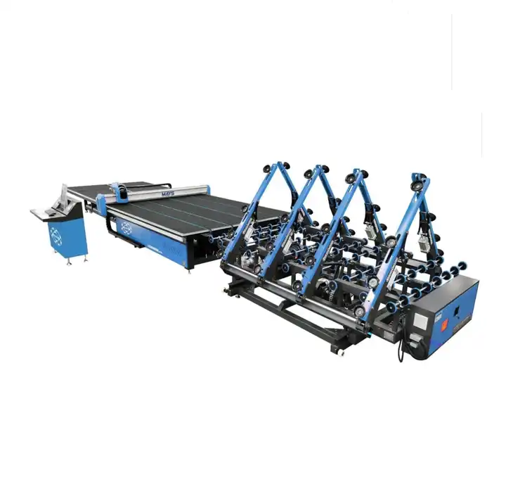 Cnc Glass Cutting Machine 3628 Production Line With Loading Cutting And Breaking Table Low-E Fonction Lazer Marking Cnc Glass Cutting Machine 3628 Production Line With Loading Cutting And Breaking Table Low-E Fonction Lazer Marking