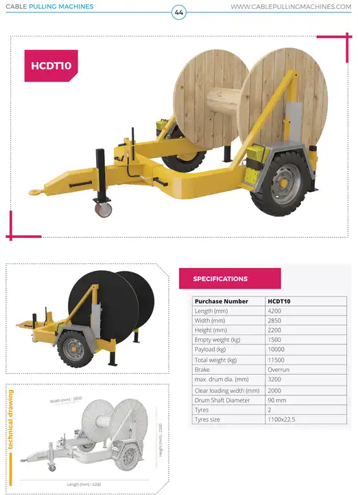 Cable Drum Trailer Machines Manufacturer Cable Drum Trailer Machines Manufacturer