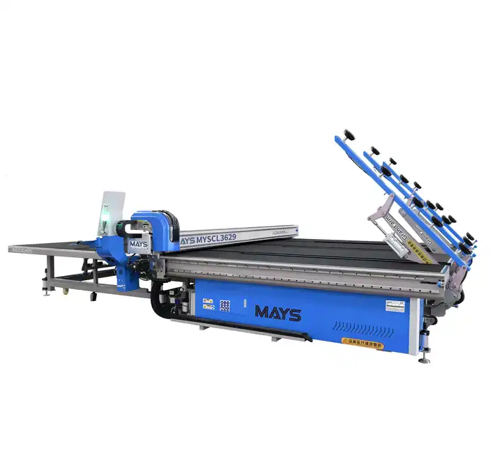 Cnc Glass Cutting Machine 3628 Production With Loading Cutting And Breaking Table Low-E Fonction Lazer Marking Cnc Glass Cutting Machine 3628 Production With Loading Cutting And Breaking Table Low-E Fonction Lazer Marking