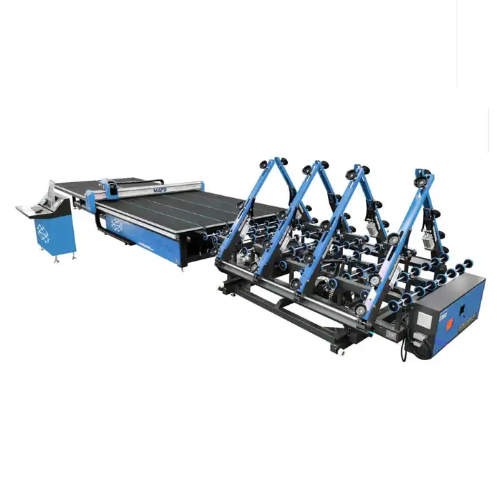 Cnc Glass Cutting Machine 4224 Production Line With Loading Cutting And Breaking Table Low-E Fonction Lazer Marking Cnc Glass Cutting Machine 4224 Production Line With Loading Cutting And Breaking Table Low-E Fonction Lazer Marking