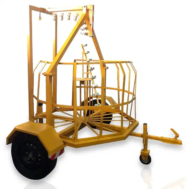Trailer Mounted Cable Fleeting Device Trailer Mounted Cable Fleeting Device