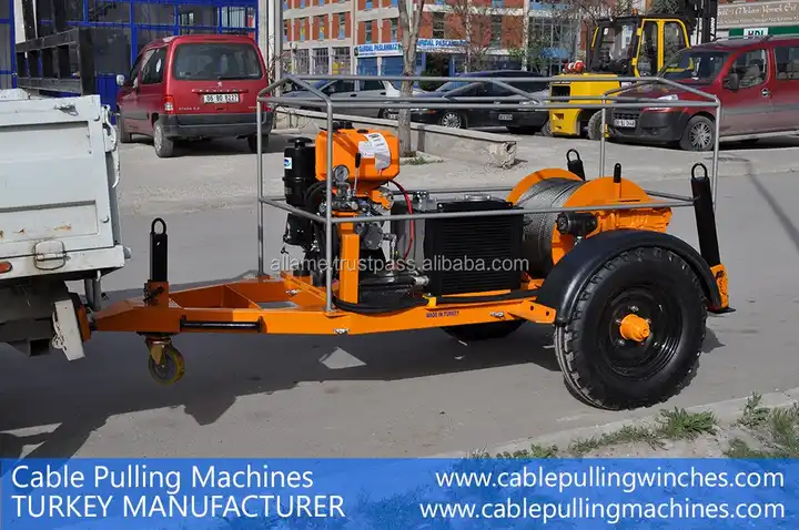 10 Ton Hydraulic Cable Pulling Winches And Trailers 10 Ton Hydraulic Cable Pulling Winches And Trailers