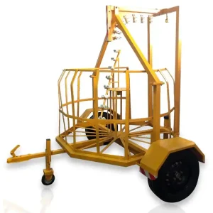 Trailer mounted Cable Fleeting Device Trailer mounted Cable Fleeting Device